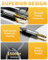Aux Cord - 3.5mm Male to Male with Magnetic Ring, Nylon Braided 2FT Auxiliary Audio Cable