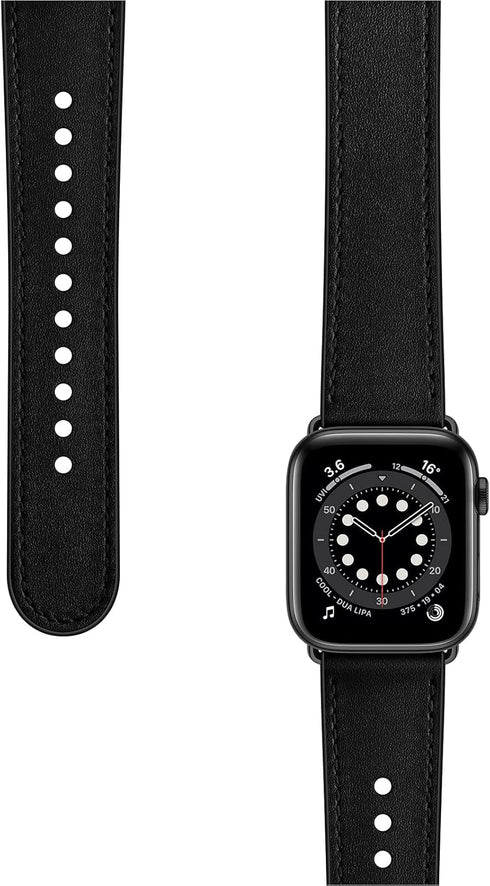 OUHENG Compatible Apple Watch Band 42mm/41mm/40mm/38mm, Genuine Leather Replacement Strap for iWatch SE2 Series 10-1