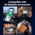 iPhone 15 Magnetic Case Waterproof with Built-in Screen Protector, Heavy Duty Dustproof Full Body Cover, Black 6.1 Inch