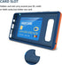 Jeylly Galaxy Note 8 Case - Slim Hybrid Impact Rugged Soft TPU & Hard PC Bumper Shockproof Protective Cover Shell - Blue