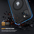 Diaclara iPhone 15 Case (6.1") - Frosted Black, MagSafe Compatible, Anti-Scratch Screen & Camera Lens Protector.