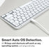 Macally Backlit Bluetooth Keyboard, Small Wireless Keyboard for MacBook Pro/Air, iMac