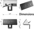 Desk Edge Mount Power Strips with USB Ports, UL Plug Outlets, 1250 Joules Surge Protector for Home Office