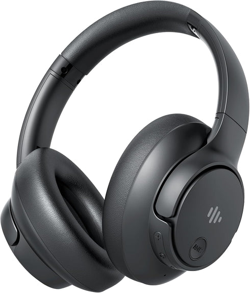 Active Noise Cancelling Headphones, Wireless Over-Ear Bluetooth with Microphone, 70h Play Time, Hi-Res Audio