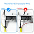 Pixelman 18AWG 6ft RCA Plug Speaker Wire, 2Pcs, RCA Male Plug to Bare Wire, Audio Adapter Cable for Stereo Speakers