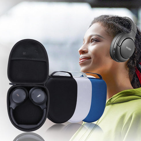 Hard Carry Case for TOZO HT2 Hybrid Active Noise Cancelling Headphones, Black Case