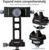 LEAPLIEXT 360 1/4" 3/8" 16/15/14/13, Metal Phone Holder for Tripod - Rotation with Arca Swiss Quick Release, & Thread
