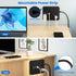 Power Strip Surge Protector with 9 Outlets, 3 USB Ports, Fireproof Desktop Charging Station, 5 ft Long Extension Cords,