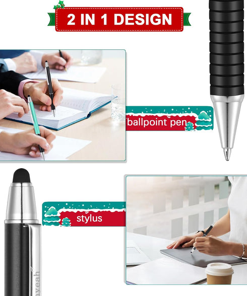 Penyeah 3 Pack Stylus Pen for Touchscreen, 0.16'' Fine Point Rubber Tip for iPad iPhone Android Tablet Samsung Galaxy