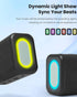 cooboom IPX5 5.3, Portable Bluetooth Speaker with Lights, Powerful Crystal Clear Sound, Waterproof, All Day Playtime