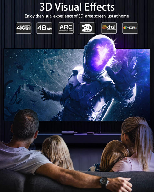 4K 25 /7.5m, 2.0 4K@60Hz, 2160p, 3D, 2.2 PS5, LEADSTAR HDMI Cable ft High Speed HDMI Cord Braided | Ultra HD, ARC, HDR