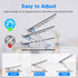 Gogoonike 10-15.6 Laptop Stand for Desk, Adjustable Laptop Riser, Metal Foldable Computer Stand Holder Portable