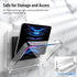 MoKo Waterproof Shower Tablet Holder, Wall Mount for iPad Up to 11", 360° Rotation with Touchable Anti-fog Screen, Clear