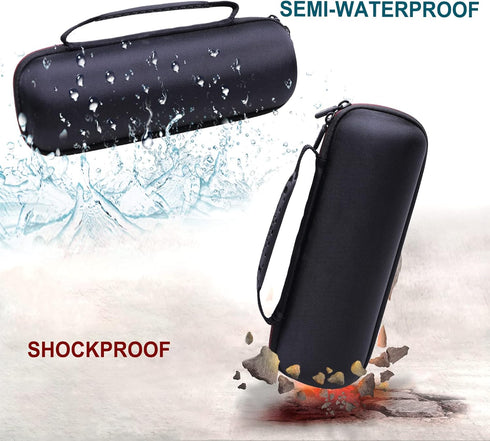 LTGEM EVA Hard Carrying Case for JBL FLIP 6/FLIP 5 - Waterproof Portable Bluetooth Speaker Case, Blue