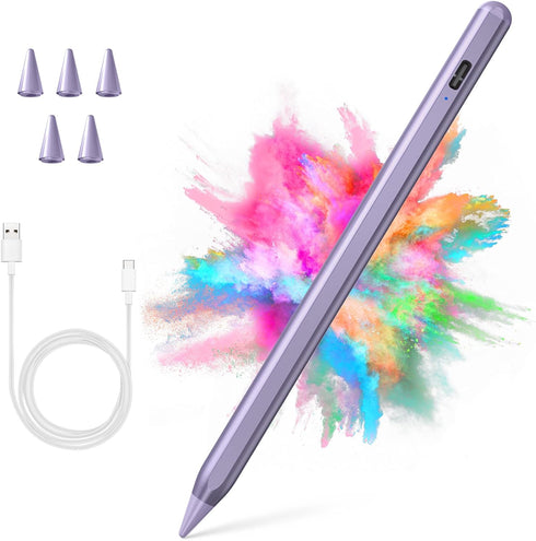 Stylus Pen for iPad 2018-2023, Active Pencil with Palm Rejection for iPad Pro 11/12.9, Air 5th/4th/3rd, Mini 6th/5th