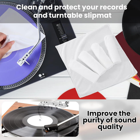 8 Pack 12" 12" Honeydak Microfiber Record Cleaning Cloth, x Reuseable Anti Static Towels for Glasses, TV Screen