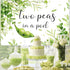 Diartpaint 7x5ft Twin Baby Shower Decorations Two Peas in A Pod Backdrop Greenery Twins Gender Reveal Decors Backdrop