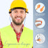 Ear Plug Headphones for Work, Noise Reducing Sweatproof Hidden in-Ear Headphones, OSHA Compliant Hearing Protection for