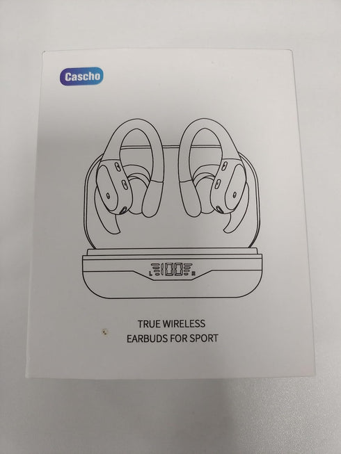 Wireless Earbuds Bluetooth 5.3, 60hrs Playtime with Digital Display, Sports Headphones with Earhook, Black