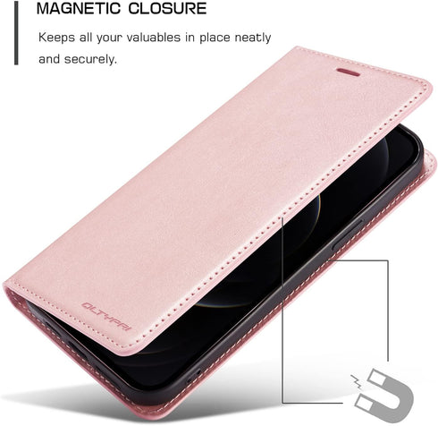 QLTYPRI Premium PU Leather Case for iPhone XR (6.1 inch) with Card Holder, Kickstand, Shockproof Flip Folio Wallet -