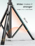 YUMAZLA 71''/180cm Extendable Phone Tripod Aluminum, Portable Stand for Video Recording, Travel Tripod for iPhone/Cell