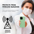 EMF Protection Liquid Silicone Shungite Case for iPhones - 5G Shield Reduction, Lightweight Protective Cover (Green, 13)