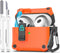 R-fun AirPods 3rd Generation Charging Case Cover, Full Drop Protection with Cleaner Kit & Keychain (Orange)