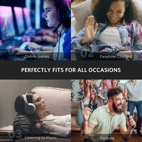 UGREEN 3.5mm Headphone Splitter, 2 Female to 1 Male TRRS Adapter Cable for Laptop, PS4, Xbox, PC, Phone, Tablet Gaming