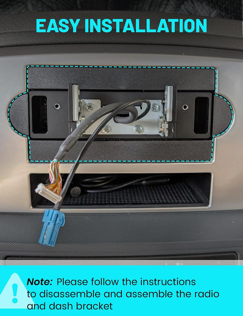 2005-2007 300C NuIth Single Din Radio Installation Dash Kit W/Radio Wiring Harness for Chrysler /Dodge Ram Charge