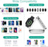 ORIA 3 in 1 Foldable Wireless Charger, Fast Charging Pad with Indicator Light, Foldable Charging Station for iOS, i