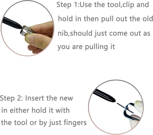 Samsung Galaxy Tab S4 S Pen Replacement Touch Pen EJ-PT830B T835 T837 with Tips/Nibs (Black)