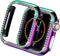 Compatible Apple Watch Case 44mm SE SE2, Bling Crystal Diamonds Bumper Cover for Women, Hard PC Frame