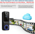 ElioVana 1080P Alerts2-Way 2.4Ghz Wireless Home Security Doorbell Camera with ReceiverAI Human DetectionReal-Time