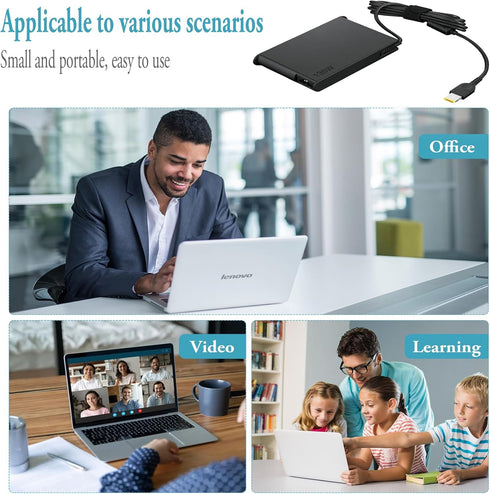 Slim 135W Charger for Lenovo ThinkBook 16p 15P - AC Adapter for ThinkPad T15p P16v Z16 X1 Extreme and IdeaPad