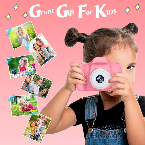 Kids Camera for Boys and Girls, SINEAU Digital Camera Toy Gift, Toddler Birthday Gift with 32GB SD Card, Video Recorder