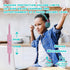 Volume Limited 85/96dB Kids Headphone Over-Ear/On-Ear Foldable Sound Noise Protection Headset with Mic (Cyan)