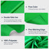 Qoolfoto 810FT Green Screen Backdrop, Photography Chromakey Greenscreen Background Sheet for Zoom Meeting, Polyester