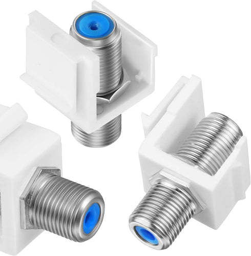 F-Type RG6 Trapezoidal Jack Insert Socket - Trapezoidal Jack Socket Gender Changer, Screw-Type Audio Speaker Trapezoid