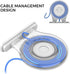 AHASTYLE iHomePod Mini Wall Mount Holder, ABS Stand with Built-in Cord Management (White-2pcs)