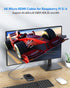 4K 6FT, 4K@60Hz, 2K@165Hz, 3D 5/4, Micro HDMI to HDMI Cable High Speed HDMI to Micro HDMI Cable Adapter Nylon Braided