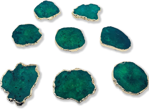Grips Crystal Phone Grip & Stand, Expandable Collapsible Holder for Smartphones/Tablets - Green Druzy Natural Gemstone
