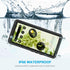 Lanhiem for Google Pixel 6 Case, IP68 Waterproof Dustproof with Built-in Screen Protector, Heavy Duty Black/Clear