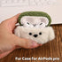 Plush Case Compatible with Apple AirPods Pro, Handmade Knitted Cartoon Headphone Case, Rechargeable Headphone Case,