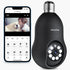 LaView 4MP Bulb Security Camera 2.4GHz, 360° Wireless Outdoor Indoor Full Color Day and Night, Motion Detection,