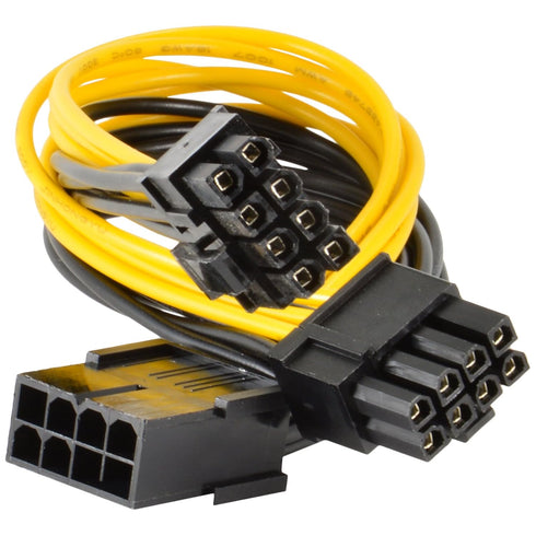 JacobsParts PCI Express Power Splitter Cable - 8-pin to 2X 6+2-pin (6-pin/8-pin), 18 AWG