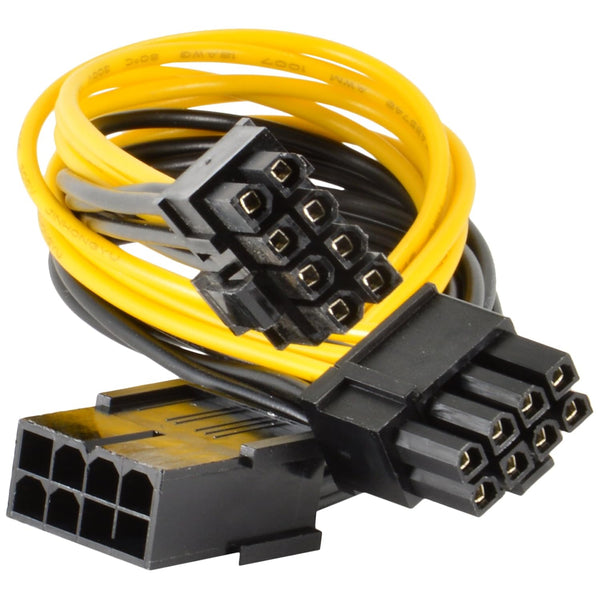 JacobsParts PCI Express Power Splitter Cable - 8-pin to 2X 6+2-pin (6-pin/8-pin), 18 AWG