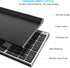 Wireless Keyboard and Mouse, Vssoplor 2.4GHz Rechargeable Compact Quiet Full-Size Combo with Nano USB Receiver, Dark