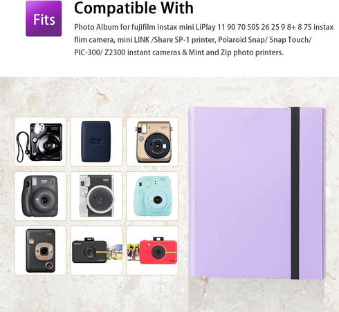 432 Pockets Mini Photo Album for Fujifilm Instax Mini 11 12 evo 90 70 9 8+ 8 LiPlay Instant Camera/Polaroid Snap