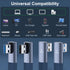 4 Pack USB 3.1 90 Degree Adapter, 2 Left Angle & 2 Right Angle USB A Male to Female Adapter for PC, Laptop, USB Devices