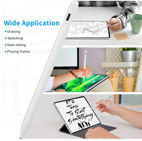 Stylus Pens for Amazon Kindle Fire 10, Active Digital Pencil with 1.5mm Fine Tip for 11th Gen, White